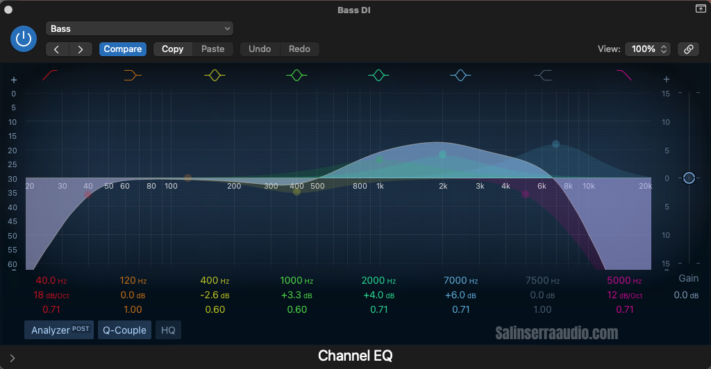 Mix Bass Guitar EQ Settings